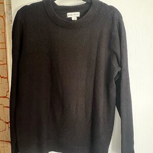 Ava & Viv Classic Black Crewneck Sweater